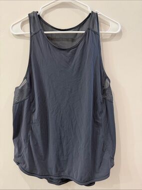 lululemon athletica Navy Mesh-Back Sleeveless Tank
